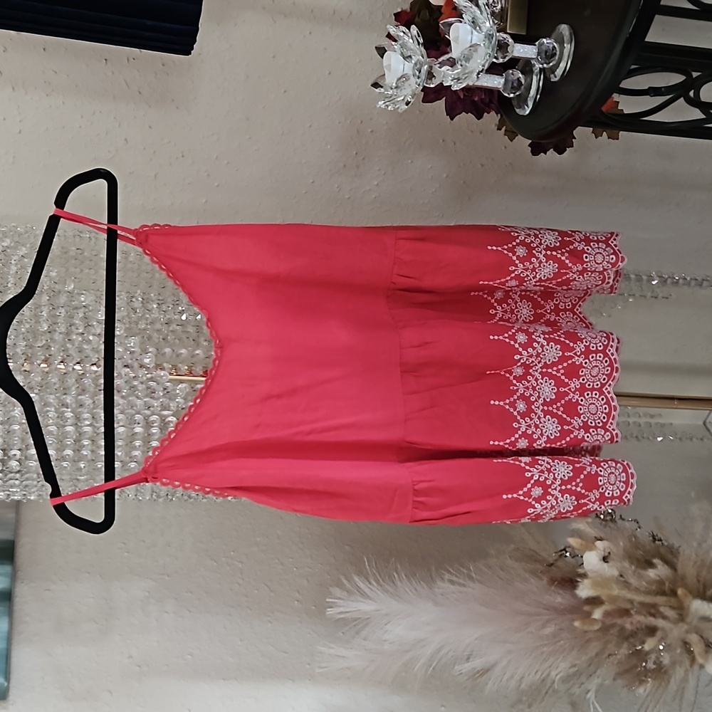 Maurices Embroidered Tank Orange